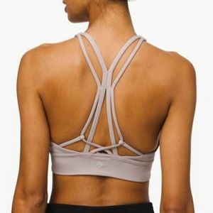 lululemon athletica Strappy Sports Bra in Light Gray